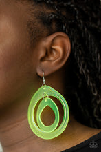 Load image into Gallery viewer, Show Your True NEONS - Yellow Earrings - Paparazzi Jewelry
