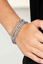 Load image into Gallery viewer, Crystal Crush - Silver Bracelet - Paparazzi Jewelry