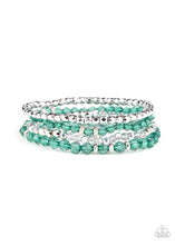 Load image into Gallery viewer, paparazzi-accessories-crystal-crush-green-bracelet