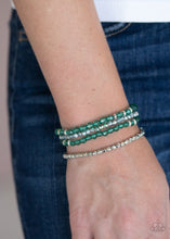 Load image into Gallery viewer, Crystal Crush - Green Bracelet - Paparazzi Jewelry