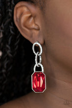 Load image into Gallery viewer, Superstar Status - Red Post Earrings - Paparazzi Jewelry