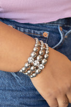 Load image into Gallery viewer, Icing On The Top - White Bracelet - Paparazzi Jewelry