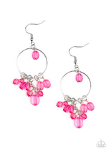 Load image into Gallery viewer, paparazzi-accessories-where-the-sky-touches-the-sea-pink-earrings