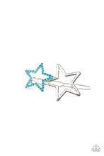 Load image into Gallery viewer, Lets Get This Party STAR-ted! - Blue Hair Clip - Paparazzi Jewelry