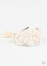 Load image into Gallery viewer, paparazzi-accessories-macrame-mode-white-bracelet