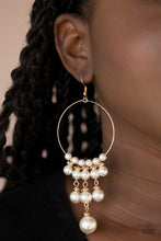 Load image into Gallery viewer, Working The Room - Gold Earrings - Paparazzi Jewelry