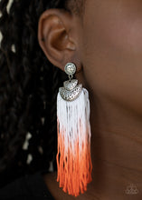 Load image into Gallery viewer, DIP It Up - Orange Earrings - Paparazzi Jewelry