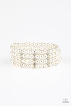 Load image into Gallery viewer, paparazzi-accessories-stacked-to-the-top-white-bracelet