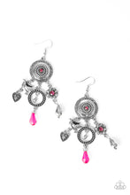 Load image into Gallery viewer, paparazzi-accessories-springtime-essence-pink-earrings