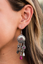 Load image into Gallery viewer, Springtime Essence - Pink Earrings - Paparazzi Jewelry