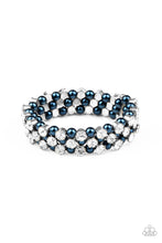 Load image into Gallery viewer, paparazzi-accessories-metro-motif-blue-bracelet
