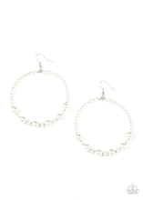 Load image into Gallery viewer, paparazzi-accessories-boss-posh-white-earrings