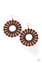 Load image into Gallery viewer, paparazzi-accessories-solar-flare-orange-earrings