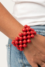 Load image into Gallery viewer, Tiki Tropicana - Red Bracelet - Paparazzi Jewelry