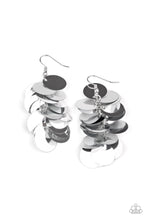 Load image into Gallery viewer, paparazzi-accessories-now-you-sequin-it-silver-earrings