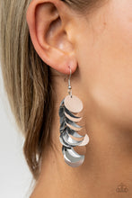 Load image into Gallery viewer, Now You SEQUIN It - Silver Earrings - Paparazzi Jewelry