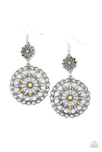 Load image into Gallery viewer, paparazzi-accessories-beaded-brilliance-yellow-earrings