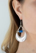 Load image into Gallery viewer, Mystical Moonbeams - Blue Earrings - Paparazzi Jewelry