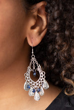 Load image into Gallery viewer, Musical Gardens - Blue Earrings - Paparazzi Jewelry