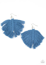 Load image into Gallery viewer, paparazzi-accessories-macrame-mamba-blue-earrings