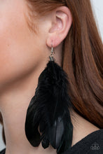 Load image into Gallery viewer, I BOA to No One - Black Earrings - Paparazzi Jewelry