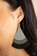 Load image into Gallery viewer, Huge Fanatic - Black Earrings - Paparazzi Jewelry