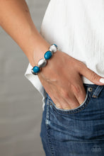 Load image into Gallery viewer, Decadently Dewy - Blue Bracelet - Paparazzi Jewelry