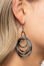Load image into Gallery viewer, Ringing Radiance - Black Earrings - Paparazzi Jewelry