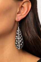Load image into Gallery viewer, On The Up and UPSCALE - Black Earrings - Paparazzi Jewelry