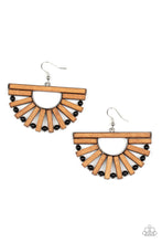 Load image into Gallery viewer, paparazzi-accessories-wooden-wonderland-black-earrings