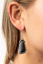 Load image into Gallery viewer, Sahara Solitude - Black Earrings - Paparazzi Jewelry