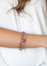 Load image into Gallery viewer, Desert Lagoon - Red Bracelet - Paprazzi Jewelry