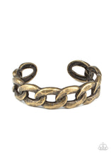 Load image into Gallery viewer, paparazzi-accessories-living-off-the-grit-brass-bracelet