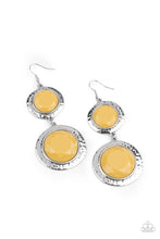Load image into Gallery viewer, paparazzi-accessories-thrift-shop-stop-yellow-earrings