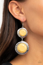 Load image into Gallery viewer, Thrift Shop Stop - Yellow Earrings - Paparazzi Jewelry