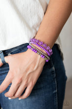 Load image into Gallery viewer, Layered Luster - Purple Bracelet - Paparazzi Jewelry