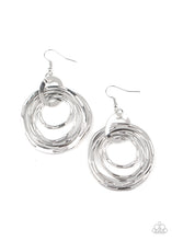Load image into Gallery viewer, paparazzi-accessories-ringing-radiance-silver-earrings