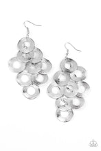 Load image into Gallery viewer, paparazzi-accessories-scattered-shimmer-silver-earrings
