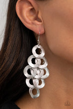 Load image into Gallery viewer, Scattered Shimmer - Silver Earrings - Paprazzi Jewelry