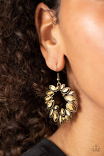 Load image into Gallery viewer, Try as I DYNAMITE - Brass Earrings - Paprazzi Jewelry