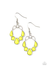 Load image into Gallery viewer, paparazzi-accessories-its-rude-to-steer-yellow-earrings