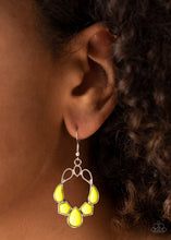 Load image into Gallery viewer, Its Rude to STEER - Yellow Earrings - Paparazzi Jewelry