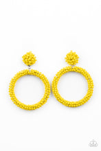 Load image into Gallery viewer, paparazzi-accessories-be-all-you-can-bead-yellow-earrings
