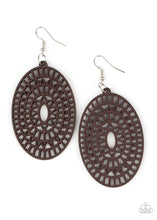 Load image into Gallery viewer, paparazzi-accessories-tropical-retreat-brown-earrings