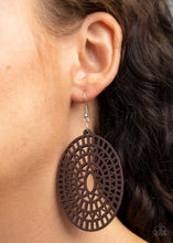 Load image into Gallery viewer, Tropical Retreat - Brown Earrings - Paparazzi Jewelry