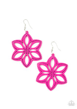 Load image into Gallery viewer, paparazzi-accessories-bahama-blossoms-pink-earrings