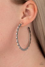 Load image into Gallery viewer, Radiant Ridges - Silver Earrings - Paprazzi Jewelry