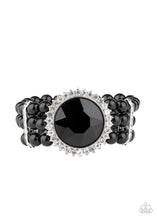 Load image into Gallery viewer, paparazzi-accessories-speechless-sparkle-black-bracelet