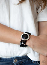 Load image into Gallery viewer, Speechless Sparkle - Black Bracelet - Paparazzi Jewelry