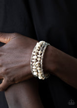 Load image into Gallery viewer, Rockin Renegade - White Bracelet - Paprazzi Jewelry